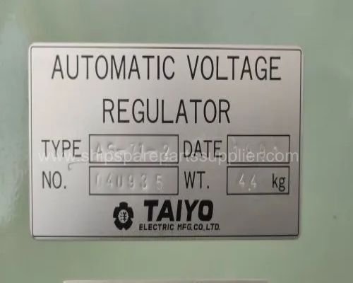 TAIYO AUTOMATIC VOLTAGE REGULATOR AS-71-2