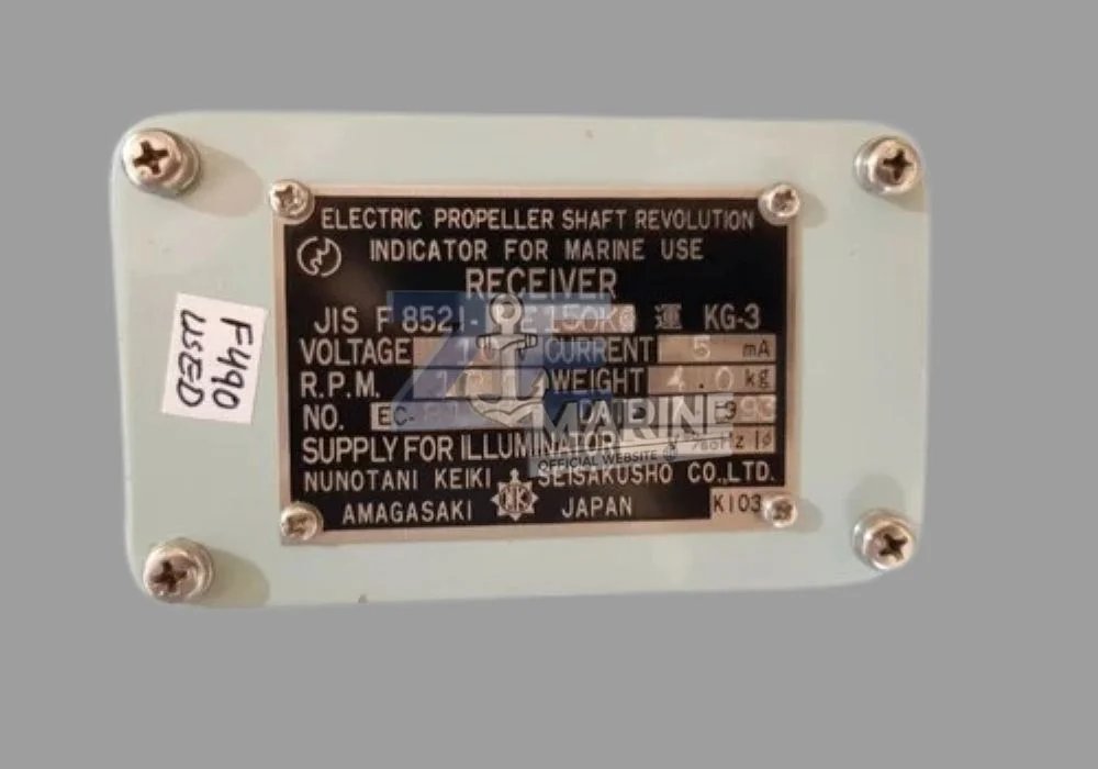 Nunotani Keiki JIS F 8521-SL200K Electric Propeller Shaft Revolution Indicator - Nunotani Keiki JIS F 8521 SL200K Electric Propeller Shaft Revolution Indicator Refurbished - Marine Spare Parts Supplier