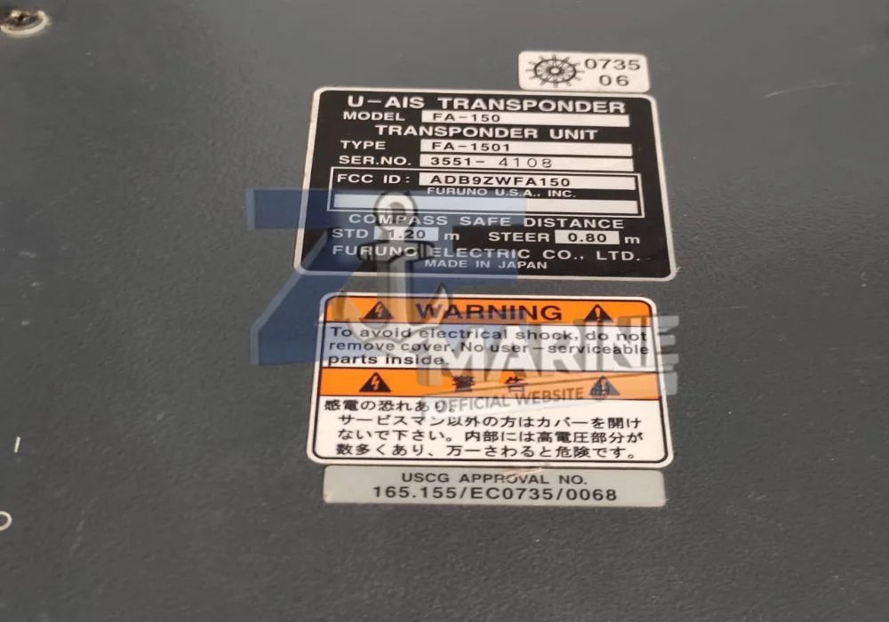 Furuno FA-150 U-AIS Transponder - Furuno Fa 150 U Ais Transponder Supplier Refurbished - Marine Spare Parts Supplier