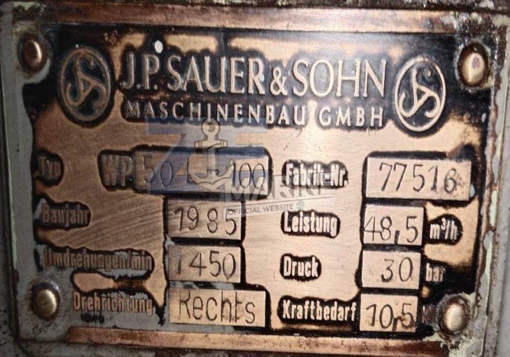 J P SAUER & SOHN WP 50 L Compressor Supplier