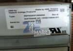 ABB REF543KM129AAAA Machine Terminal Rev A Serial no. ER383696