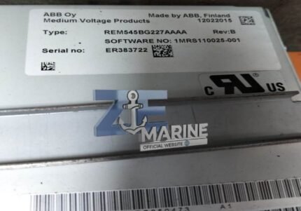ABB REM545BG227AAAA Machine Terminal Rev B Serial no. ER383722