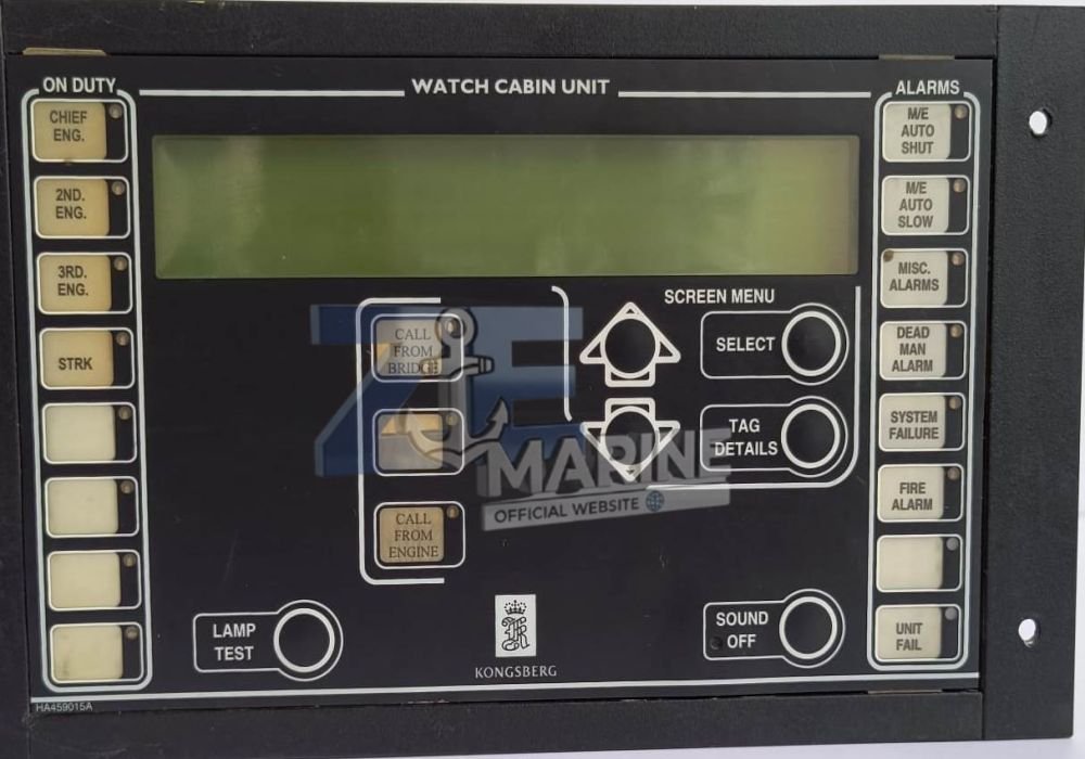 Kongsberg Maritime WCU (Watch Cabin Unit) LCD Display Supplier Kongsberg WCU Watch Cabin Unit LCD Display