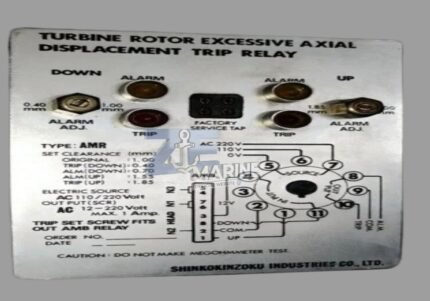 Shinko Amr Turbine Rotor Excessive Axial Displacement Trip Relay Used