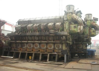 Used marine engine MAN B&W for sale from Alang shipyard India
